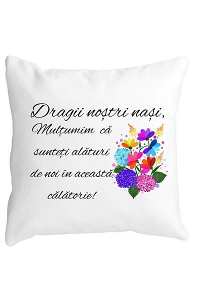 BEKZ Decorative Pillow for Noses 1, 40x40 cm, White, Matte, Removable Cover, Bellows