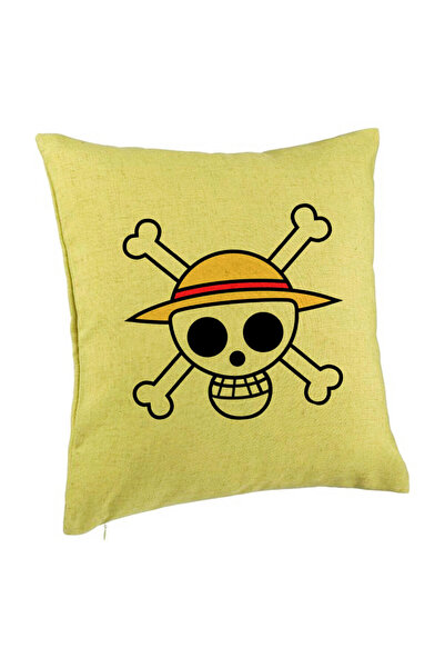 BEKZ Perna Decorativa cu One Piece, 40x40 cm, Verde, Husa Detasabila, Burduf