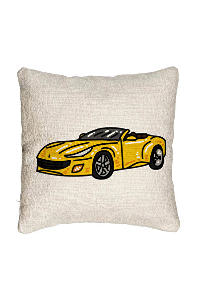 BEKZ Fata de perna Canapea, Model Masina Sport, 40x40 cm, Cu fermoar