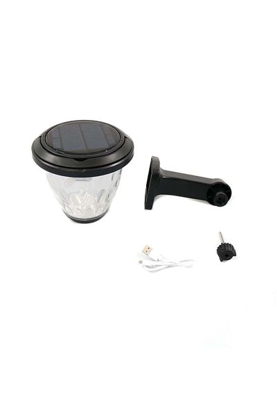BSP Guard Lampă solară de grădină GDPLUS cu lumină de perete LED cu senzor de mișcare GD-2203-B