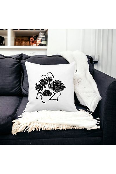 BEKZ Dragonball Goku Black Pillowcase, 40x40 Cm, White, Matte