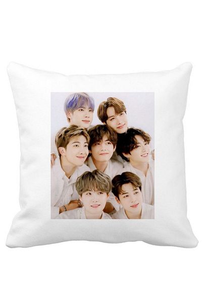 BEKZ Bts Army 10 Pillowcase, 40×40 Cm, White, Matte