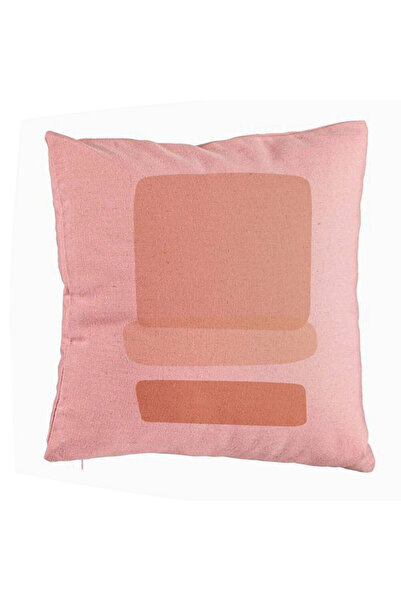 BEKZ Perna Decorativa, Model Abstracta 12, 40x40 cm, Roz, Husa Detasabila, Bu...