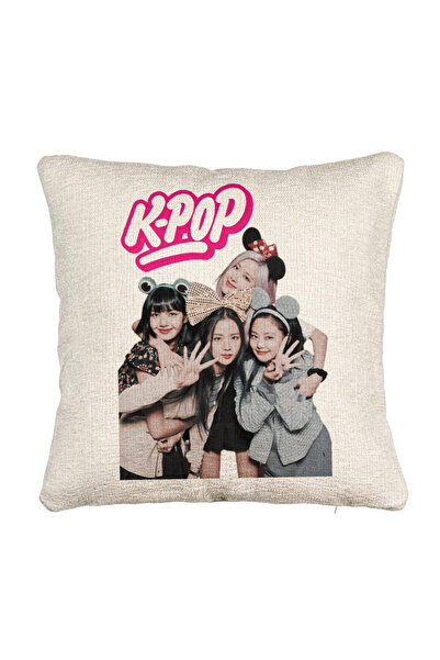 BEKZ Διακοσμητικό μαξιλάρι καναπέ K-pop, 40x40 εκ., με φερμουάρ