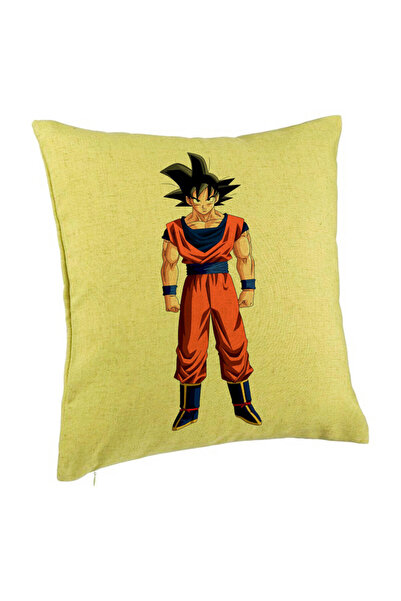BEKZ Διακοσμητικό μαξιλάρι με τον Dragonball Goku, 40x40 εκ., Πράσινο, Αφαιρο...