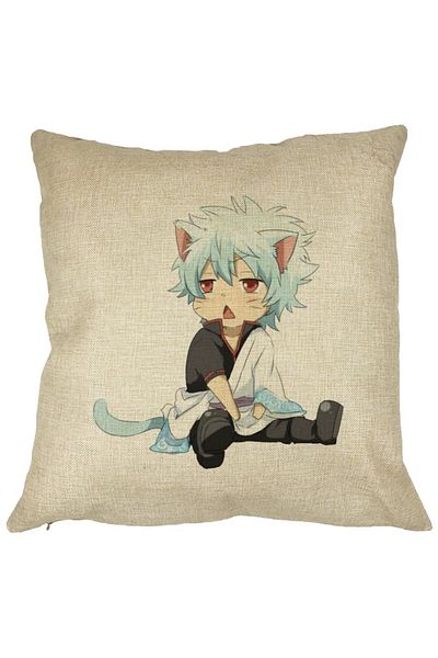 BEKZ Față de pernă Gintama Gin Cat, 40x40 cm