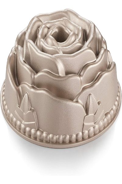 TESCOMA Delicia Rose Flower-Shaped Tall Bundtform Pan 24 cm – Non-Stick, Elegant Design