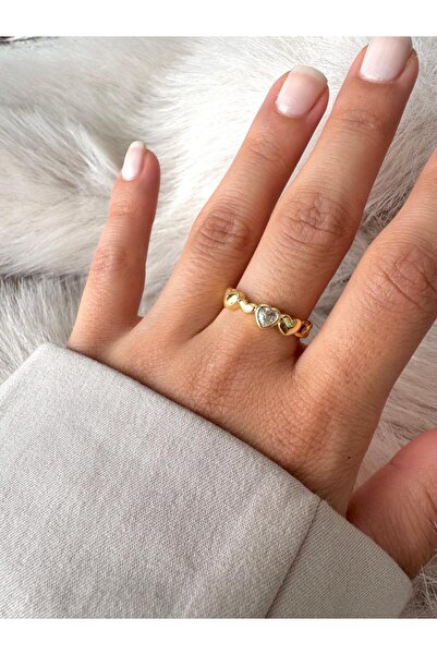 CHARMLUCKY Heart Chain Ring