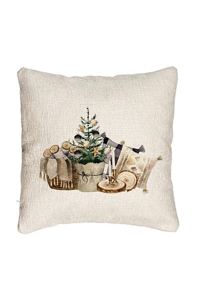 BEKZ Perna Decorativa Canapea cu tematica de Craciun, 17, 40x40 cm, Cu fermoar
