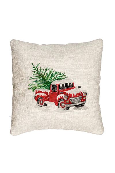 BEKZ Fata de perna Canapea cu tematica de Craciun, 1, 40x40 cm, Cu fermoar