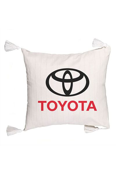 BEKZ Decorative Pillow with Fringes, Toyota, 45×45 cm, With zipper
