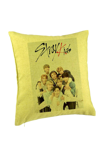 BEKZ Μαξιλαροθήκη, Stray Kids 12, 40×40 εκ., Πράσινη