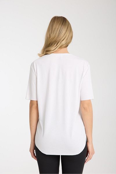 Store 100% Cotton Women's T-Shirt - Basic, Casual and Sports Combinations with Slit Detail