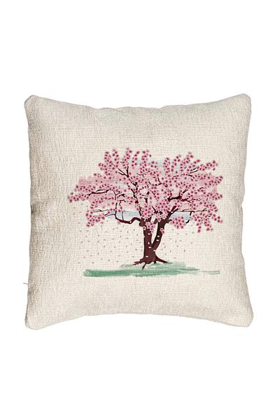 BEKZ Fata de perna Canapea, Model Rose Tree, 40x40 cm, Cu fermoar