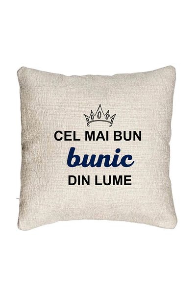 BEKZ Perna Decorativa Canapea pentru Bunicul 1, 40x40 cm, Cu fermoar