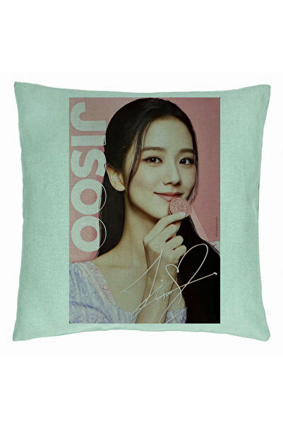 BEKZ Perna Decorativa BlackPink Jisoo 3, 40×40 cm, Verde Menta, Husa Detasabi...