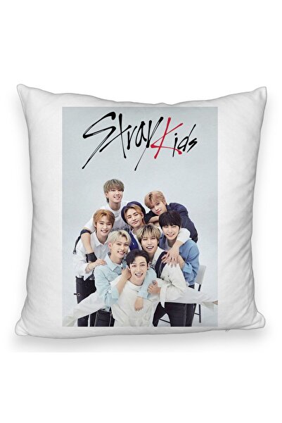 BEKZ Fata de perna Fluffy , Stray Kids 12, 45×45 cm, Cu fermoar