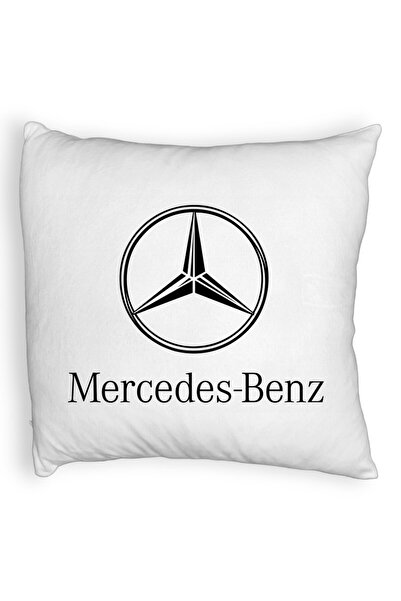 BEKZ Față de pernă pufoasă, model Mercedes, 40x40 cm, albă