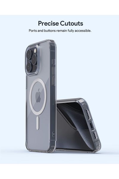 AUKEY Magnetic Hrd-Shell Phone Case Midnight iPhone 15 Pro Max Green PC-GJ10DSucculent