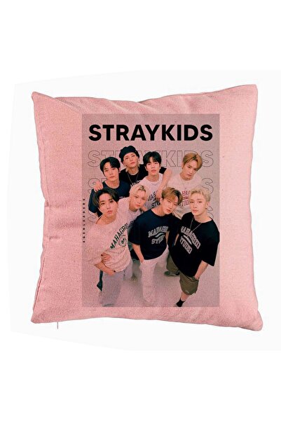 BEKZ Față de pernă, Stray Kids 4, 40x40 cm, roz