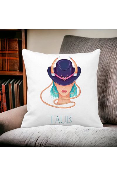 BEKZ Pillowcase, Taurus, 40x40 Cm, White, Matte