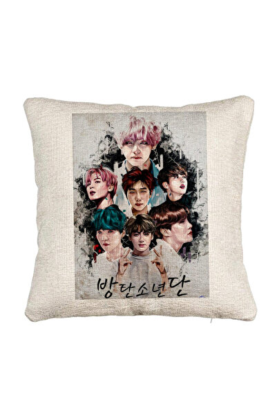 BEKZ Perna Decorativa Canapea BTS Army, 40x40 cm, Cu fermoar