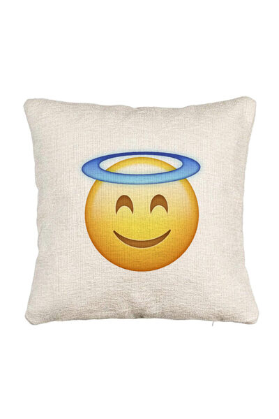 BEKZ Perna Decorativa Canapea, Model Model Emoji Zen, 40x40 cm, Cu fermoar