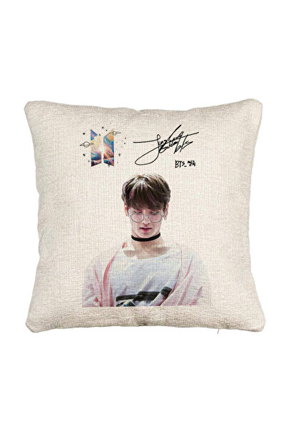 BEKZ Perna Decorativa Canapea BTS Jungkook 2, 40x40 cm, Cu fermoar