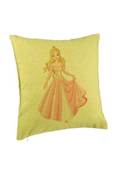 BEKZ Față de pernă, model prințesă aurie, 40x40 cm, verde