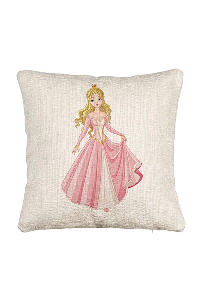 BEKZ Sofa Pillowcase, Golden Princess Pattern, 40x40 cm, With Zipper
