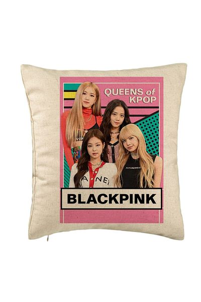 BEKZ Față de pernă, model Blackpink K-pop, 40x40 cm, bej