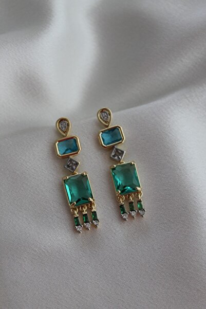 Nenya أقراط VIP من حجر الزركون الملون من الفولاذ