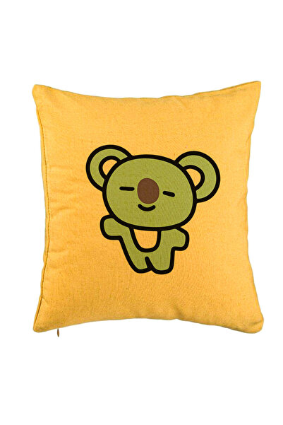 BEKZ Față de pernă, model ursuleț Koala, 40x40 cm, galben