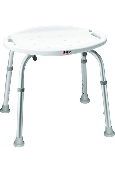 CAREX Adjustable Bath and Shower Seat, Aluminum Bath Seat, Shower Chair With Handle