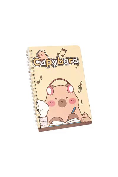 synshop Caiet cu spirală în dungi Capybara Capybara
