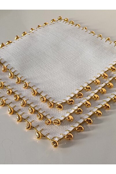 ZEYNEP ELA Kahve yanı kalp model kokteyl sunum peçete 3 adet