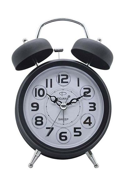 dojana Round Shape Analog Desk Clock Black/White