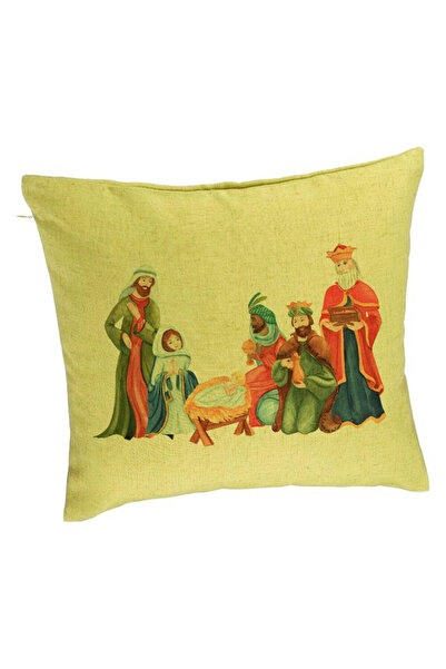 BEKZ Față de pernă cu tematică de Crăciun, Isus - Darul lui Dumnezeu, 40x40 c...