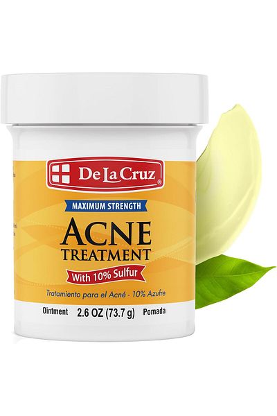 De La Cruz Sulfur Ointment for Acne Treatment by De La Cruz (2.6 oz, Multicolor)