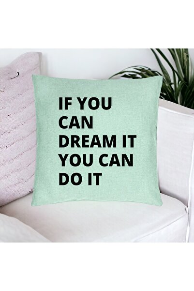 BEKZ Perna Decorativa, Model If You can dream it You can do it, 40x40 cm, Ver...