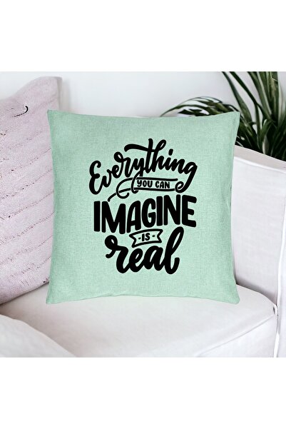 BEKZ Perna Decorativa, Model Everything You can Imagine is Real, 40x40 cm, Ve...