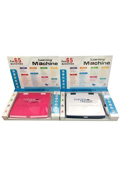Picodino Laptop Interactiv pentru Copii cu Ecran LCD, Mouse si 65 Activitati Educative, Albastru