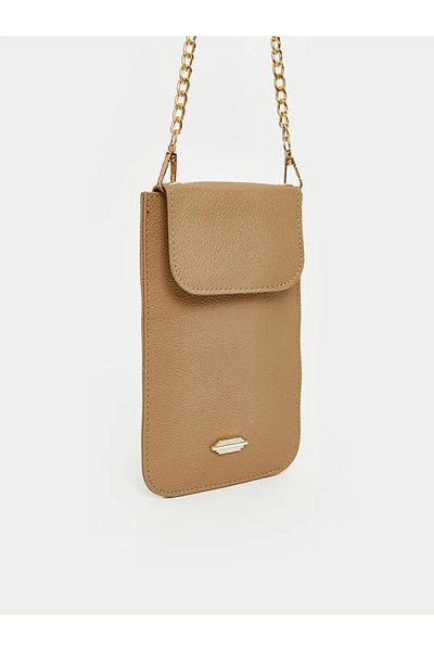 LC Waikiki Lcw Accessories Leather Look Women's Wallet with Chain Strap