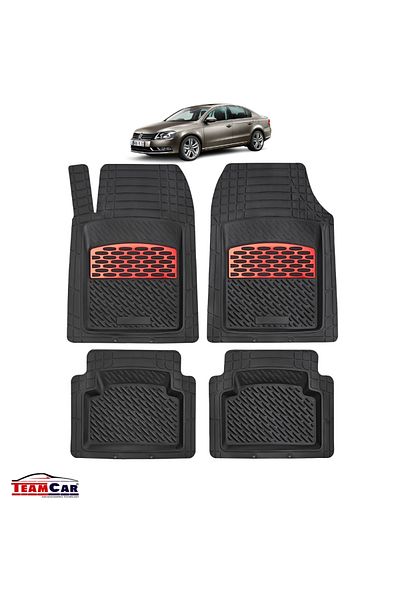 TEAMCAR Covorase Auto ® Tip Tavita Volkswagen Passat B7 Sedan (2010–2014) Red