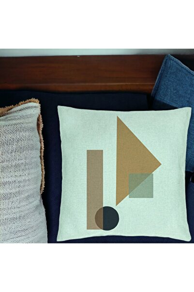 BEKZ Față de pernă, model cu forme geometrice 1, multicolor, 40x40 cm, verde ...