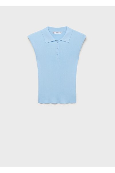 MANGO Woman Polo yaka triko bluz