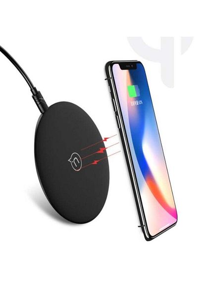 Generic 10W Wireless Charger Pad Stand Desktop Ultra-thin Mobile Phone Fast Charging Dock Station