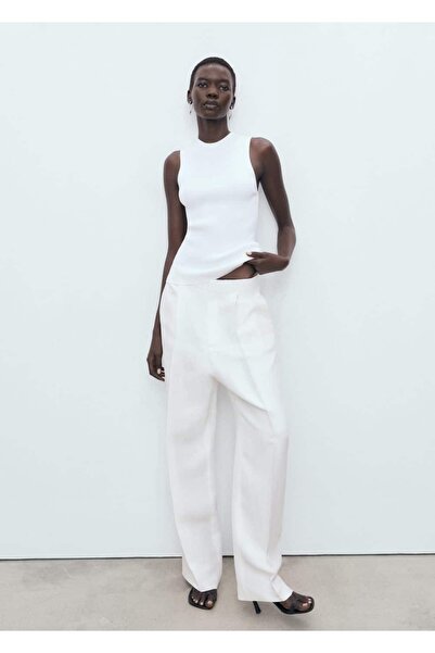 MANGO Woman Triko ribana bluz