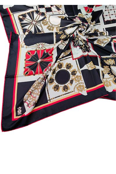 mim eşarp VESİ Φουλάρι Αθλητικό Φουλάρι Twill με σχέδιο 120x120 cm
