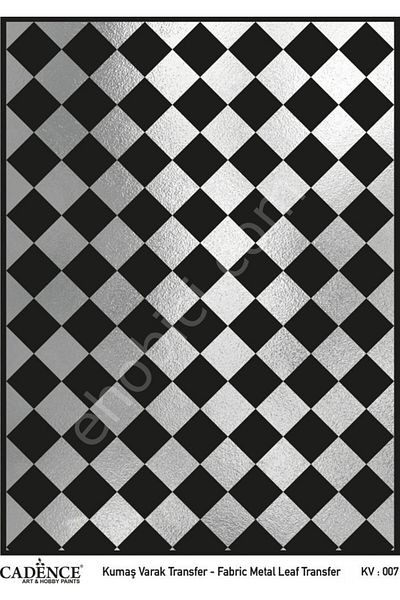 Cadence Kv-07 Cadence Fabric Foil Transfer Silver 30X42